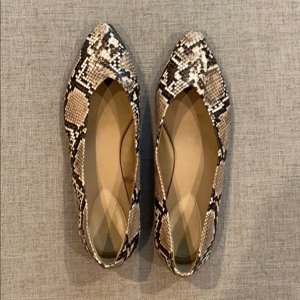 H&M snakeskin flats